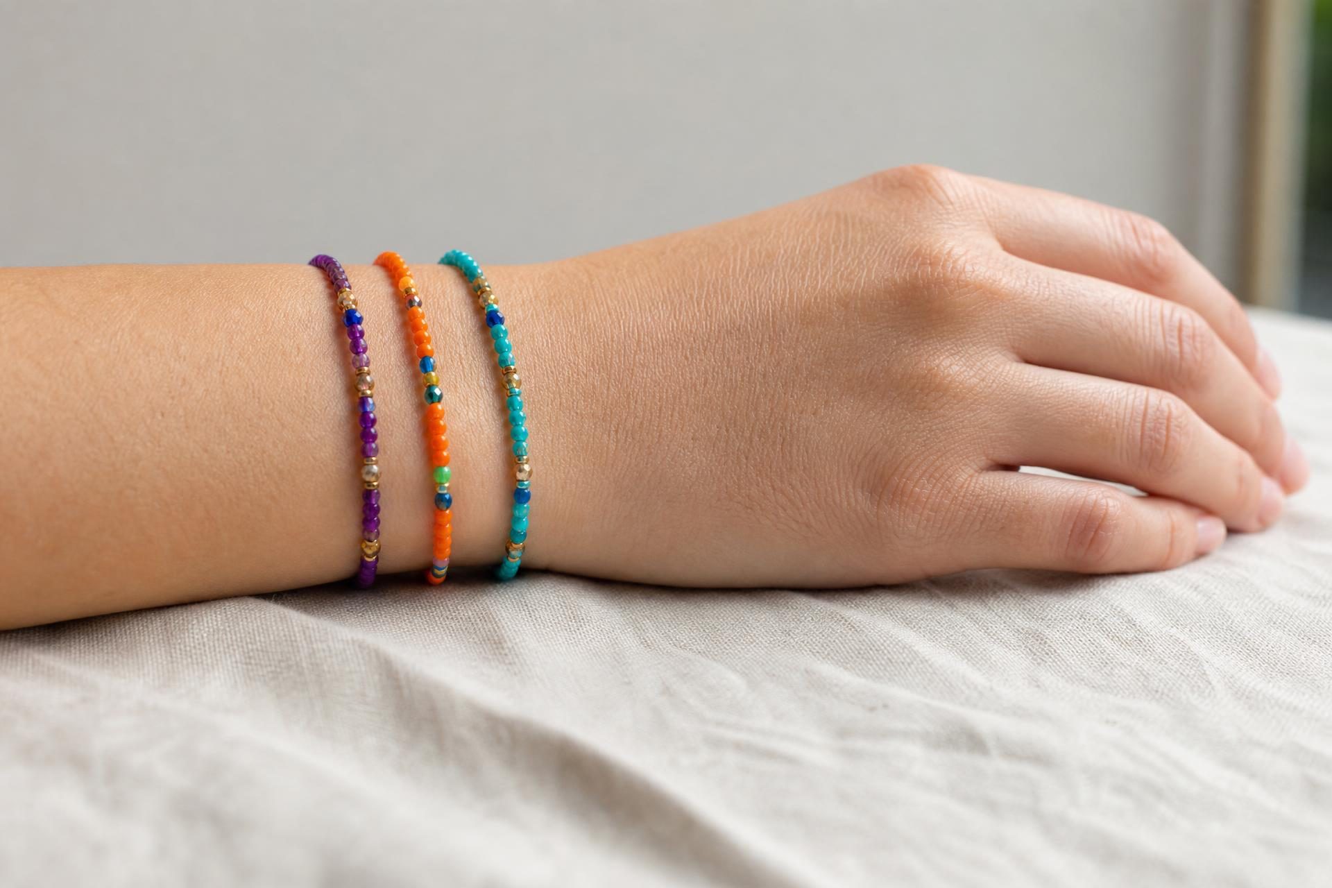 Glass Bead Bracelets