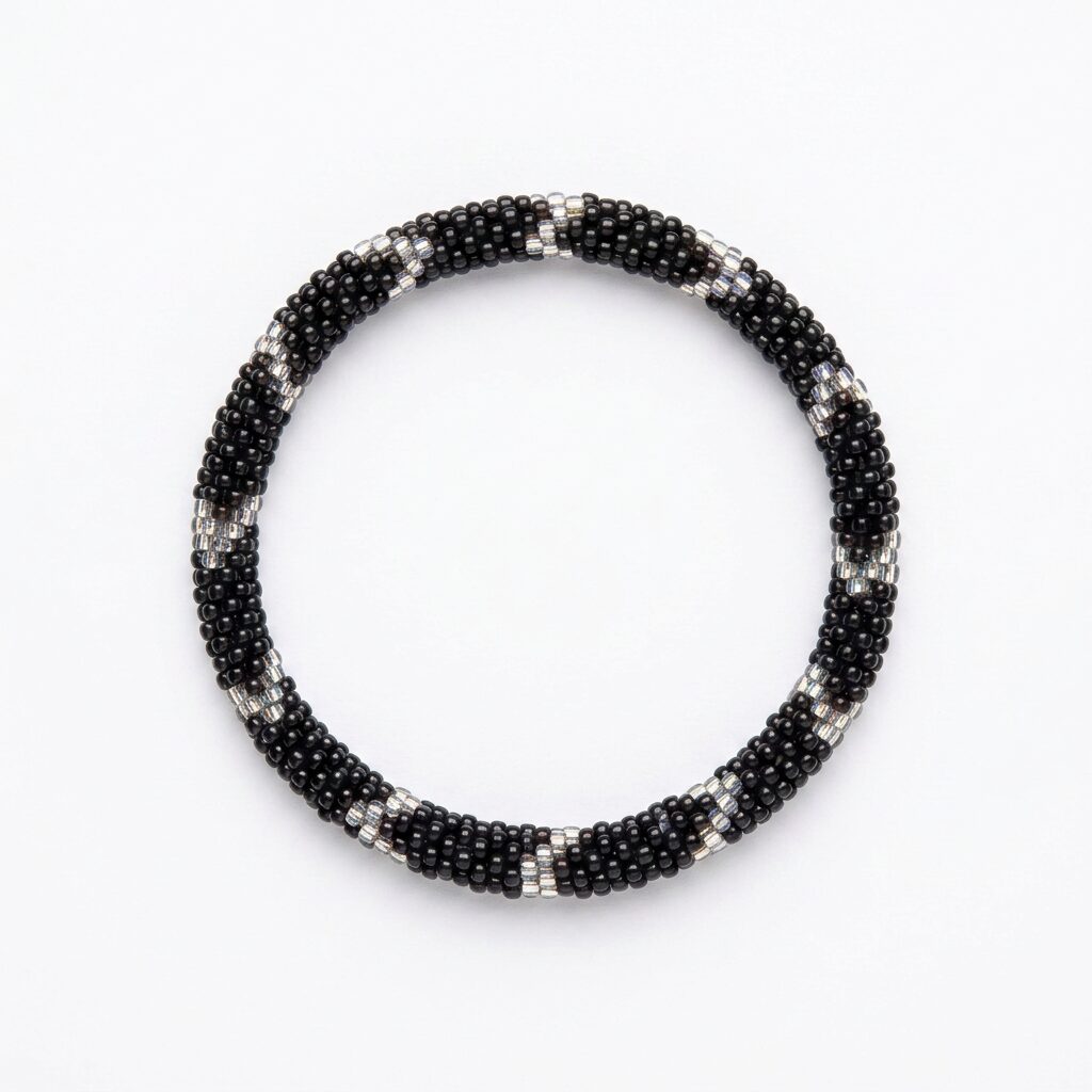 Black and Silver Bracelet