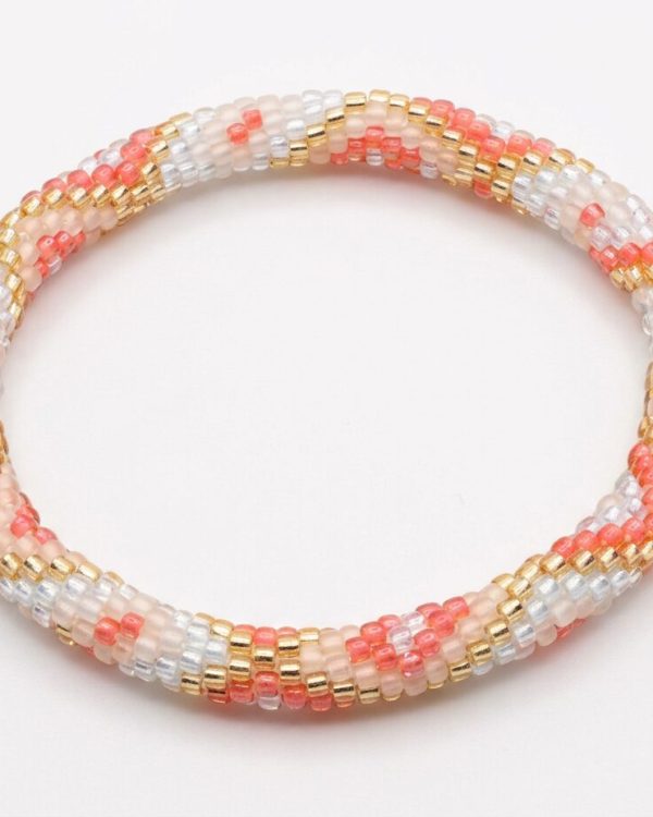 Coral and Gold Bracelet