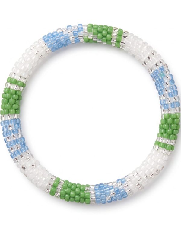 Green, Blue and White Bracelet